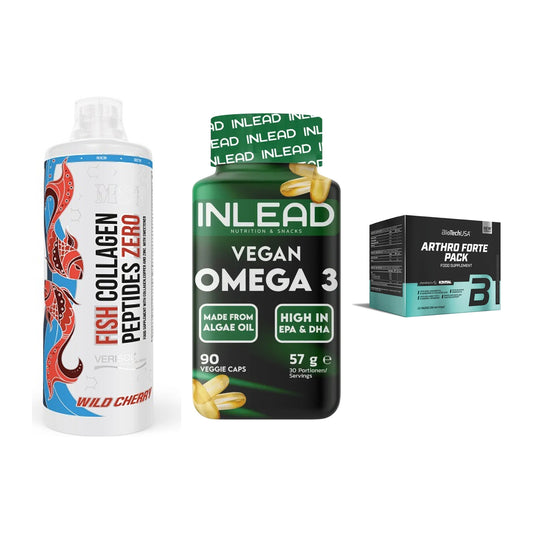 Gelenk-Set: MST Fish Collagen + INLEAD Vegan + BioTech Arthro – alle enthaltenen Artikel