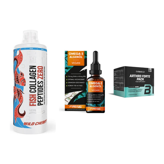Gelenk-Set: MST Fish Collagen + ProFuel Omega 3 + BioTech Arthro – alle enthaltenen Artikel