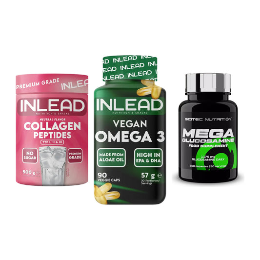 Gelenk-Set: INLEAD Collagen + INLEAD Vegan + Scitec Mega – alle enthaltenen Artikel