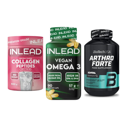 Gelenk-Set: INLEAD Collagen + INLEAD Vegan + BioTech Arthro – alle enthaltenen Artikel