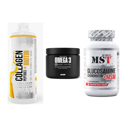 Gelenk-Set: MST Collagen + Big Zone Omega 3 + MST Glucosamine – alle enthaltenen Artikel
