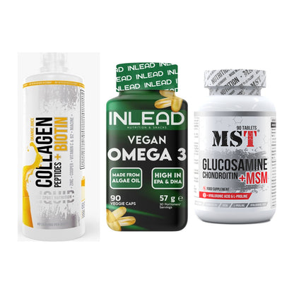 Gelenk-Set: MST Collagen + INLEAD Vegan + MST Glucosamine – alle enthaltenen Artikel