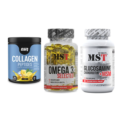 Gelenk-Set: ESN Collagen + MST Omega 3 + MST Glucosamine – alle enthaltenen Artikel