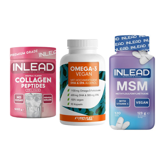 Gelenk-Set: INLEAD Collagen + ProFuel Omega 3 + INLEAD MSM – alle enthaltenen Artikel