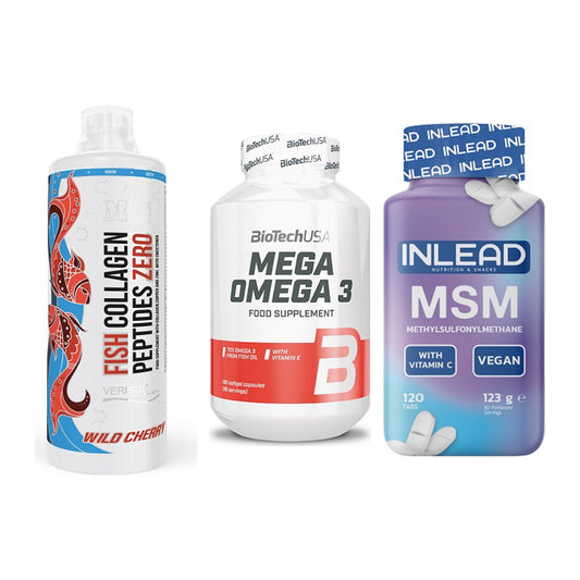 Gelenk-Set: MST Fish Collagen + BioTech Mega + INLEAD MSM – alle enthaltenen Artikel