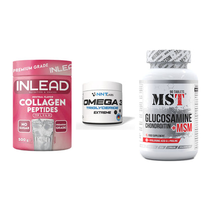 Gelenk-Set: INLEAD Collagen + NNT Omega 3 + MST Glucosamine – alle enthaltenen Artikel