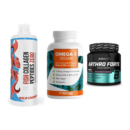Gelenk-Set: MST Fish Collagen + ProFuel Omega 3 + BioTech Arthro – alle enthaltenen Artikel