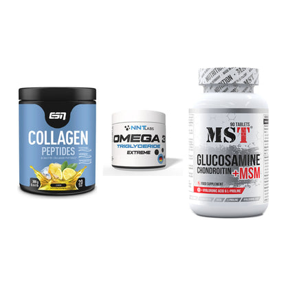 Gelenk-Set: ESN Collagen + NNT Omega 3 + MST Glucosamine – alle enthaltenen Artikel