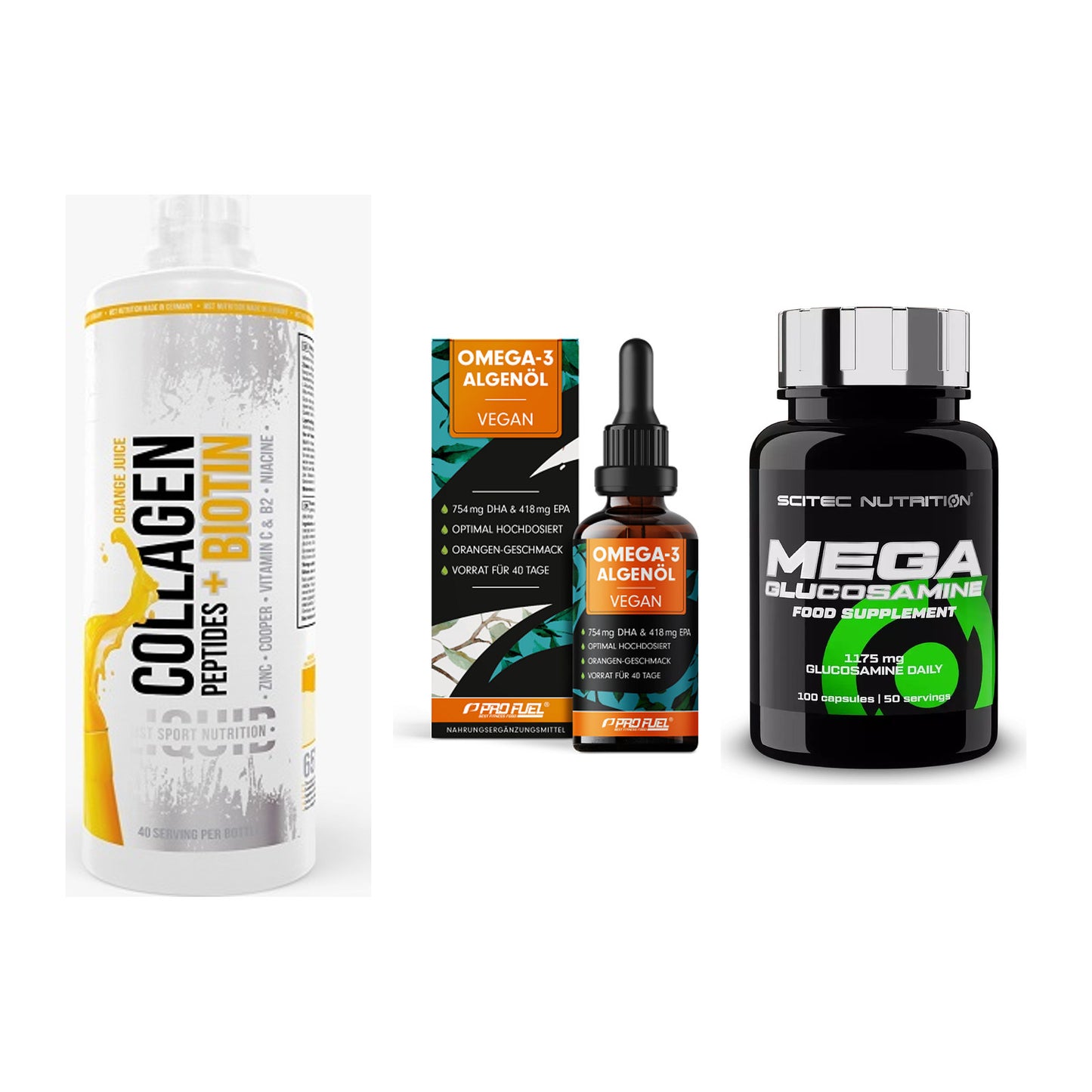 Gelenk-Set: MST Collagen + ProFuel Omega 3 + Scitec Mega – alle enthaltenen Artikel