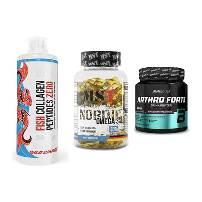 Gelenk-Set: MST Fish Collagen + MST Omega 3 + BioTech Arthro – alle enthaltenen Artikel
