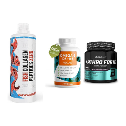 Gelenk-Set: MST Fish Collagen + ProFuel Omega 3 + BioTech Arthro – alle enthaltenen Artikel