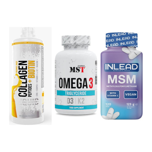 Gelenk-Set: MST Collagen + MST Omega 3 500 + INLEAD MSM – alle enthaltenen Artikel
