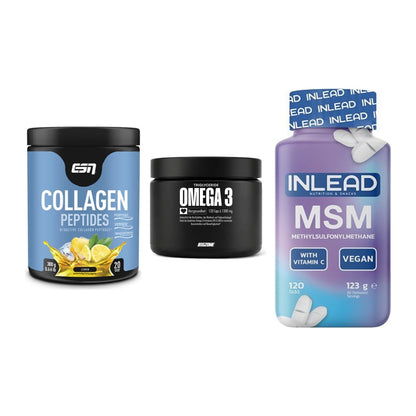 Gelenk-Set: ESN Collagen + Big Zone Omega 3 + INLEAD MSM – alle enthaltenen Artikel
