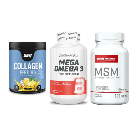 Gelenk-Set: ESN Collagen + BioTech Mega + Body Attack MSM – alle enthaltenen Artikel