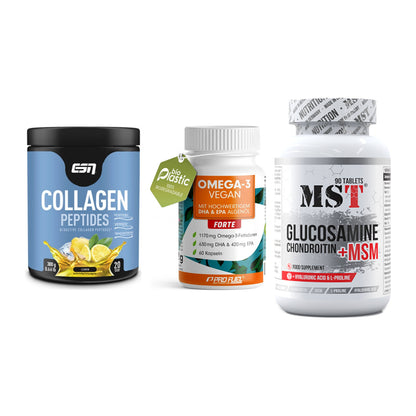 Gelenk-Set: ESN Collagen + ProFuel Omega 3 + MST Glucosamine – alle enthaltenen Artikel
