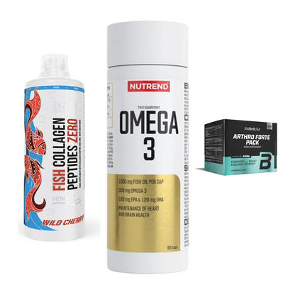 Gelenk-Set: MST Fish Collagen + Nutrend Omega 3 + BioTech Arthro – alle enthaltenen Artikel
