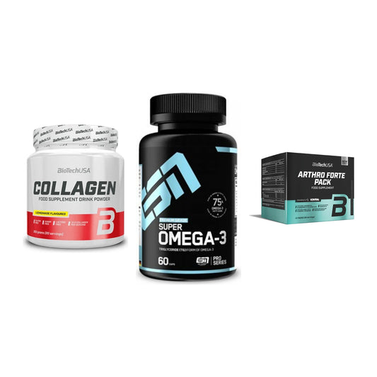 Gelenk-Set: BioTech Collagen + ESN Omega 3 + BioTech Arthro – alle enthaltenen Artikel