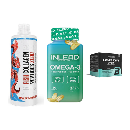 Gelenk-Set: MST Fish Collagen + INLEAD Omega-3 + BioTech Arthro – alle enthaltenen Artikel