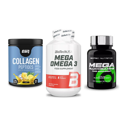 Gelenk-Set: ESN Collagen + BioTech Mega + Scitec Mega – alle enthaltenen Artikel