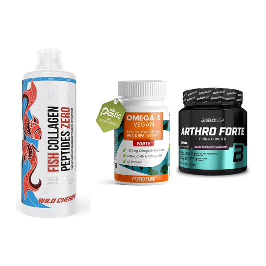 Gelenk-Set: MST Fish Collagen + ProFuel Omega 3 + BioTech Arthro – alle enthaltenen Artikel