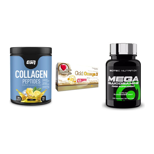 Gelenk-Set: ESN Collagen + Olimp Omega 3 + Scitec Mega – alle enthaltenen Artikel
