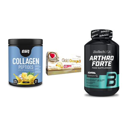 Gelenk-Set: ESN Collagen + Olimp Omega 3 + BioTech Arthro – alle enthaltenen Artikel
