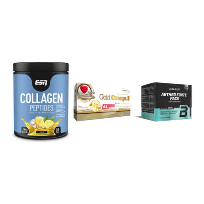 Gelenk-Set: ESN Collagen + Olimp Omega 3 + BioTech Arthro – alle enthaltenen Artikel