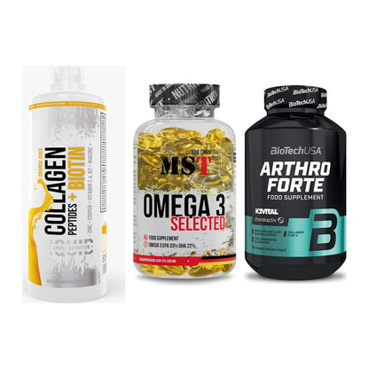 Gelenk-Set: MST Collagen + MST Omega 3 + BioTech Arthro – alle enthaltenen Artikel
