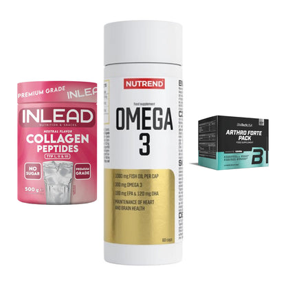 Gelenk-Set: INLEAD Collagen + Nutrend Omega 3 + BioTech Arthro – alle enthaltenen Artikel