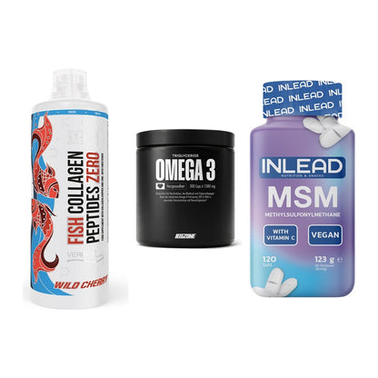 Gelenk-Set: MST Fish Collagen + Big Zone Omega 3 + INLEAD MSM – alle enthaltenen Artikel