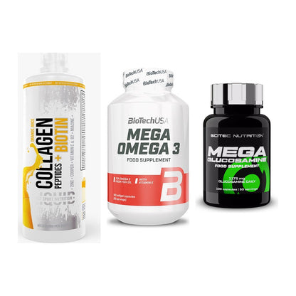 Gelenk-Set: MST Collagen + BioTech Mega + Scitec Mega – alle enthaltenen Artikel