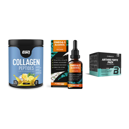 Gelenk-Set: ESN Collagen + ProFuel Omega 3 + BioTech Arthro – alle enthaltenen Artikel
