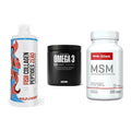 Gelenk-Set: MST Fish Collagen + Big Zone Omega 3 + Body Attack MSM – alle enthaltenen Artikel