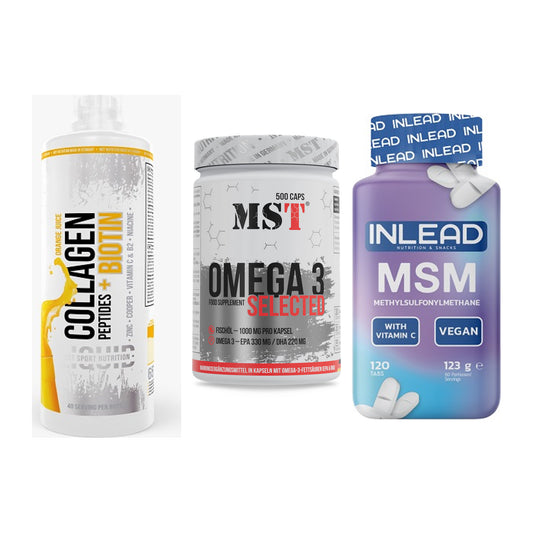 Gelenk-Set: MST Collagen + MST Omega 3 + INLEAD MSM – alle enthaltenen Artikel