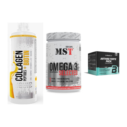Gelenk-Set: MST Collagen + MST Omega 3 + BioTech Arthro – alle enthaltenen Artikel