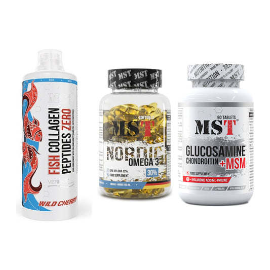 Gelenk-Set: MST Fish Collagen + MST Omega 3 + MST Glucosamine – alle enthaltenen Artikel