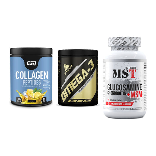 Gelenk-Set: ESN Collagen + Peak Omega-3 + MST Glucosamine – alle enthaltenen Artikel