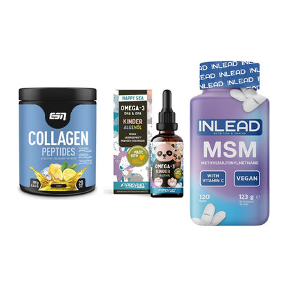 Gelenk-Set: ESN Collagen + ProFuel OMEGA-3 + INLEAD MSM – alle enthaltenen Artikel