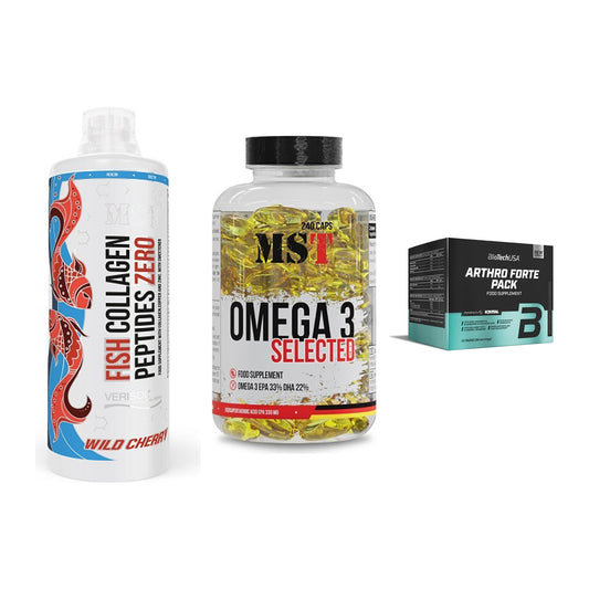 Gelenk-Set: MST Fish Collagen + MST Omega 3 + BioTech Arthro – alle enthaltenen Artikel