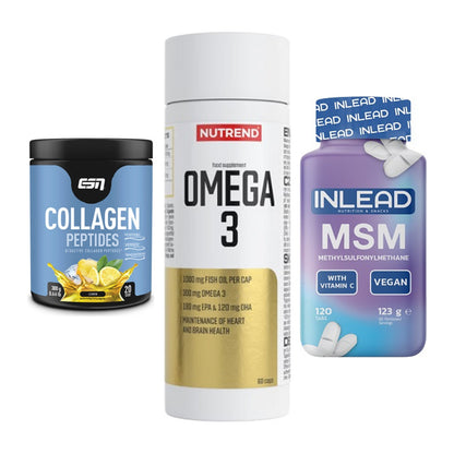 Gelenk-Set: ESN Collagen + Nutrend Omega 3 + INLEAD MSM – alle enthaltenen Artikel
