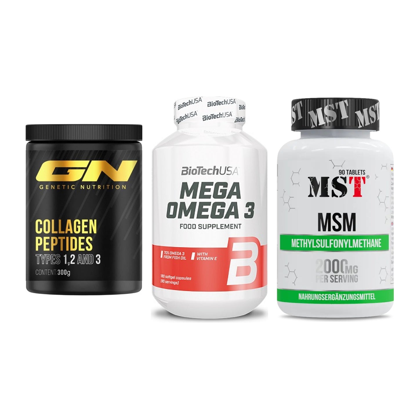 Gelenk-Set: GN Peptan + BioTech Mega + MST MSM 2000 / – alle enthaltenen Artikel