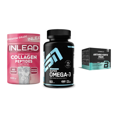 Gelenk-Set: INLEAD Collagen + ESN Omega 3 + BioTech Arthro – alle enthaltenen Artikel