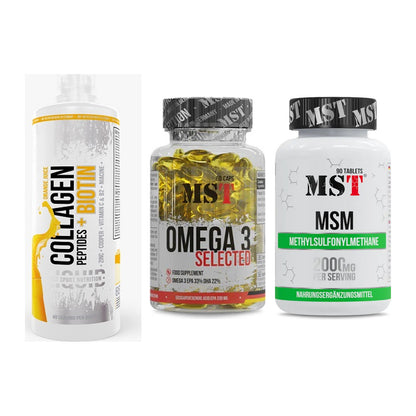 Gelenk-Set: MST Collagen + MST Omega 3 + MST MSM 2000 / – alle enthaltenen Artikel