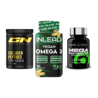Gelenk-Set: GN Peptan + INLEAD Vegan + Scitec Mega – alle enthaltenen Artikel