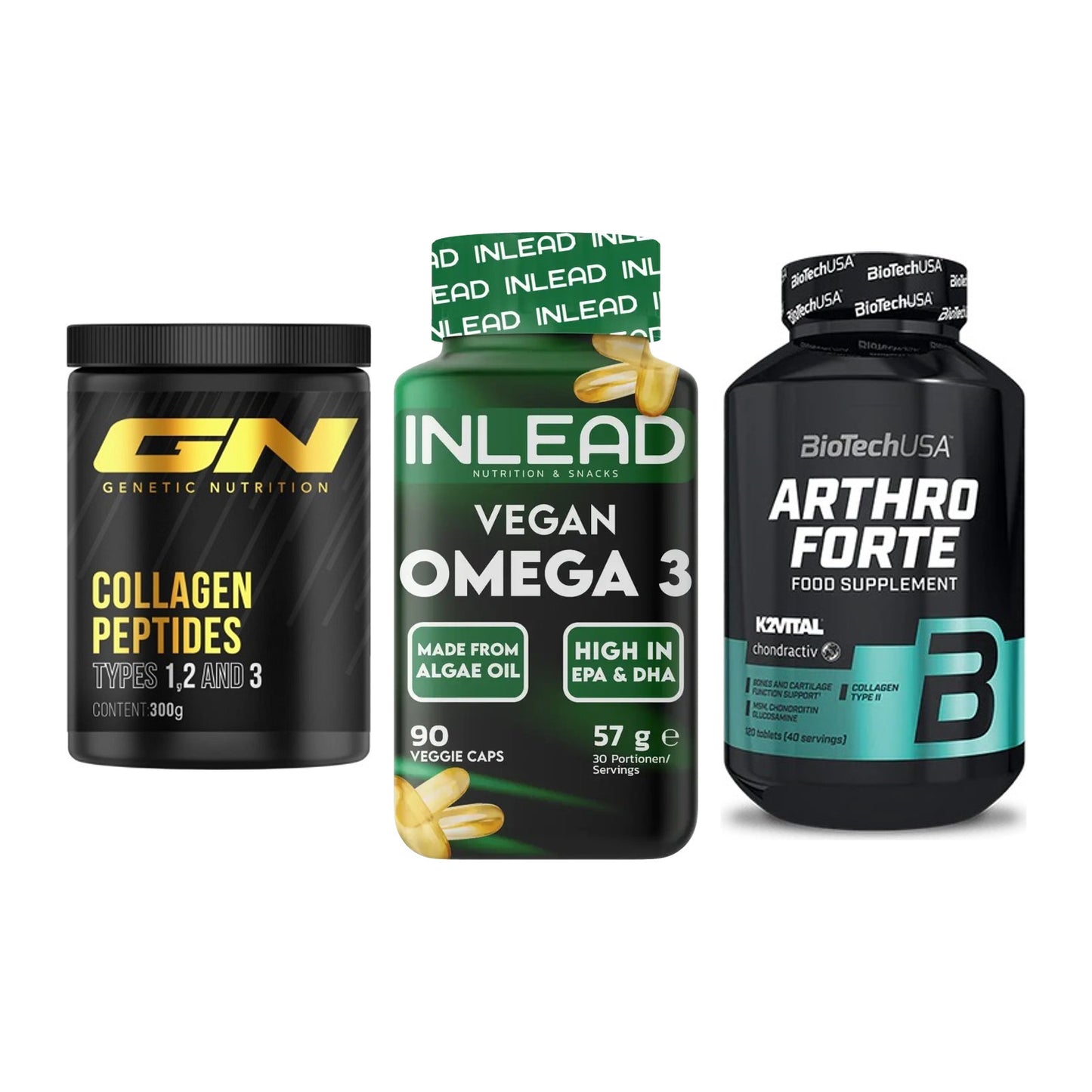 Gelenk-Set: GN Peptan + INLEAD Vegan + BioTech Arthro – alle enthaltenen Artikel
