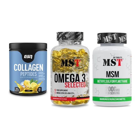 Gelenk-Set: ESN Collagen + MST Omega 3 + MST MSM 2000 / – alle enthaltenen Artikel