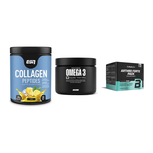 Gelenk-Set: ESN Collagen + Big Zone Omega 3 + BioTech Arthro – alle enthaltenen Artikel