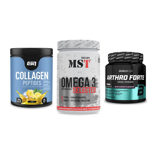 Gelenk-Set: ESN Collagen + MST Omega 3 + BioTech Arthro – alle enthaltenen Artikel