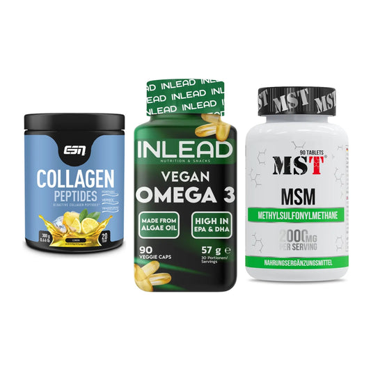 Gelenk-Set: ESN Collagen + INLEAD Vegan + MST MSM 2000 / – alle enthaltenen Artikel