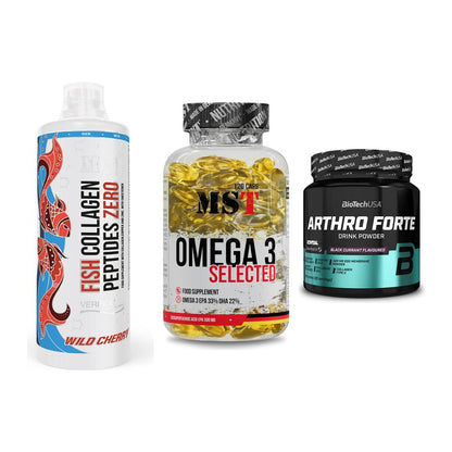 Gelenk-Set: MST Fish Collagen + MST Omega 3 + BioTech Arthro – alle enthaltenen Artikel